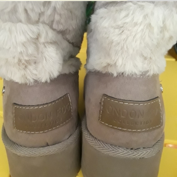 London Fog faux fur booties 9.5M - Picture 8 of 9